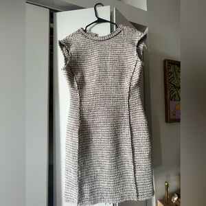 Theory womens tweed mini shift dress